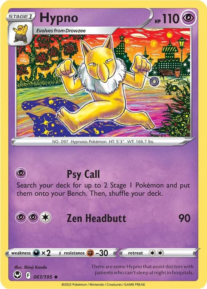 Hypno (061/195) [Sword & Shield: Silver Tempest] - Pokemon Single