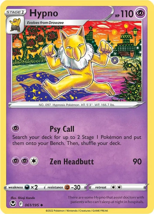 Hypno (061/195) [Sword & Shield: Silver Tempest] - Pokemon Single