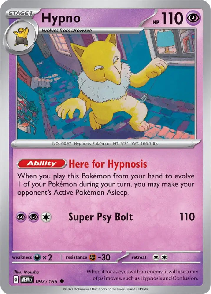 Hypno (097/165) [Scarlet & Violet 151] - Pokemon Single