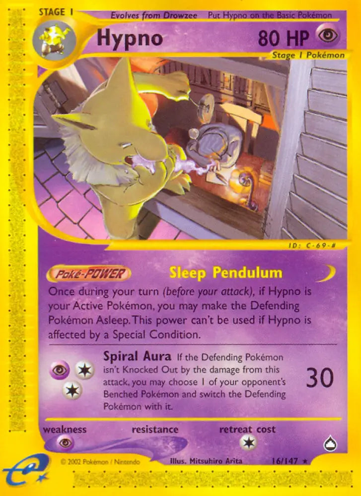 Hypno (16/147) [Aquapolis] - Pokemon Single