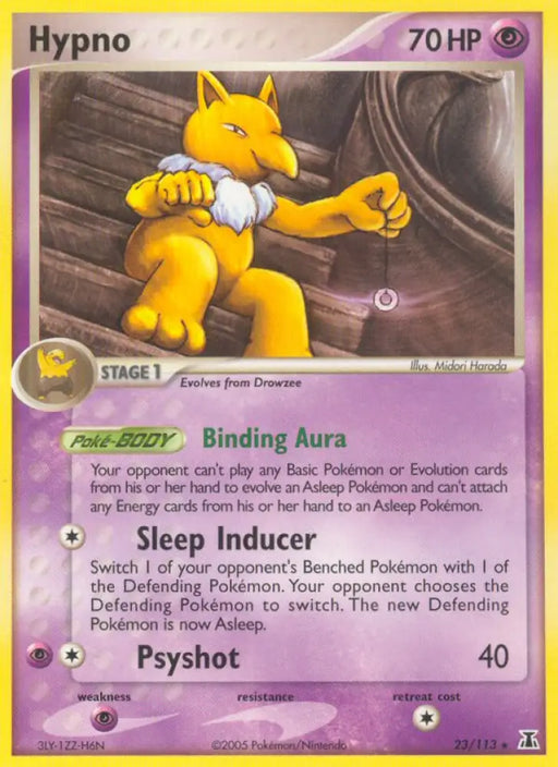 Hypno (23/113) [EX: Delta Species] - Pokemon Single
