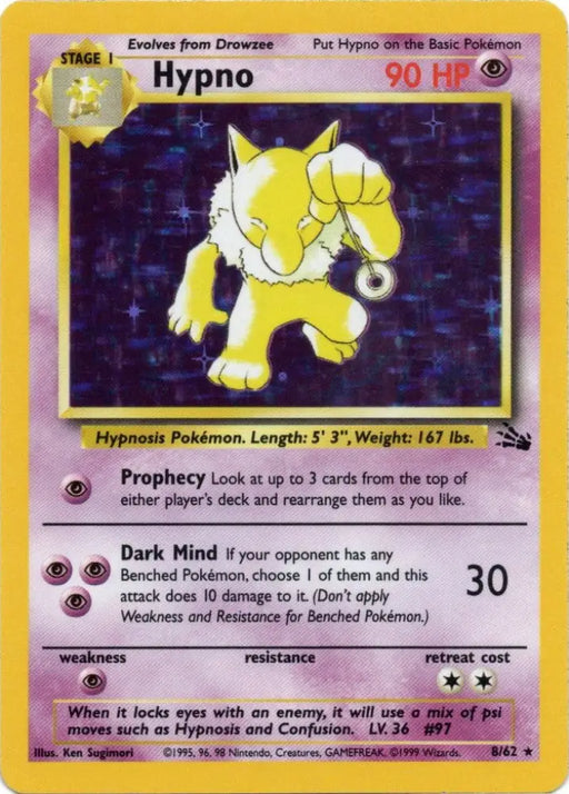 Hypno (8/62) [Fossil Unlimited] - Pokemon Single