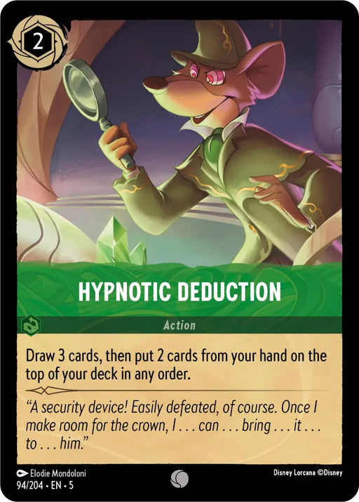 Hypnotic Deduction (94/204) [Shimmering Skies] - Lorcana Single