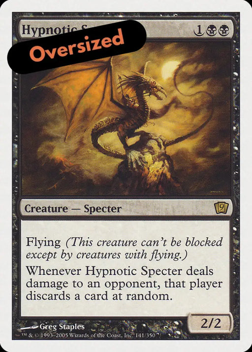 Hypnotic Specter (9th Edition) (Oversized) [Oversize Cards] - MTG Single