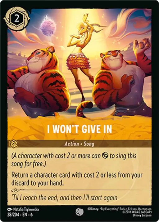 I Won’t Give In (28/204) [Azurite Sea] - Lorcana Single