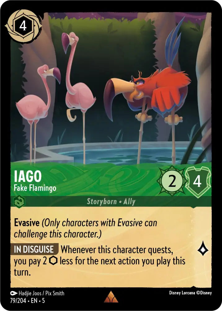 Iago - Fake Flamingo (79/204) [Shimmering Skies] - Lorcana Single