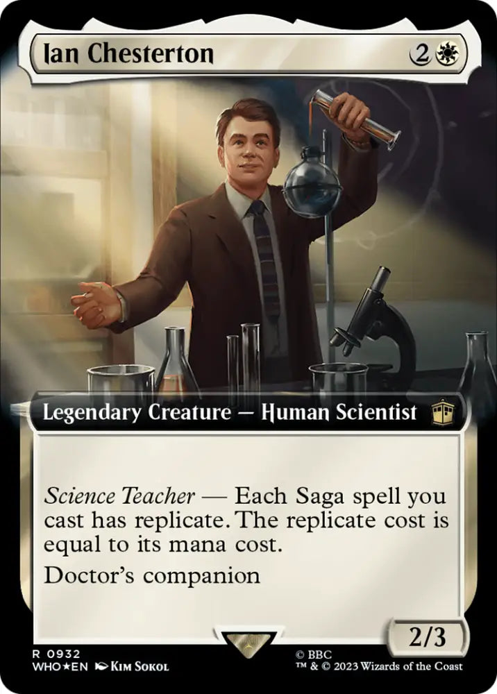Ian Chesterton (Extended Art) (Surge Foil) [Doctor Who] - MTG Single