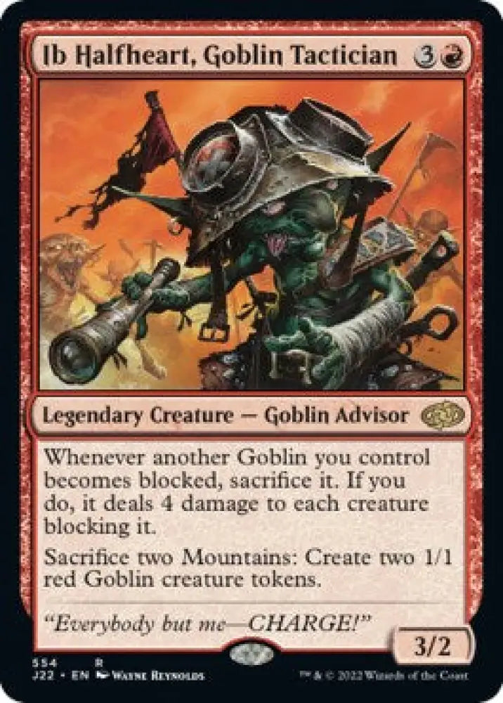 Ib Halfheart Goblin Tactician [Jumpstart 2022] - MTG Single