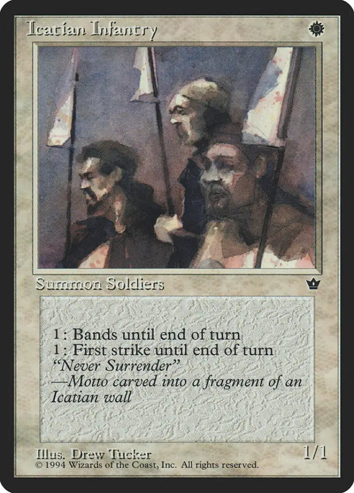 Icatian Infantry (Drew Tucker) [Fallen Empires] - MTG Single