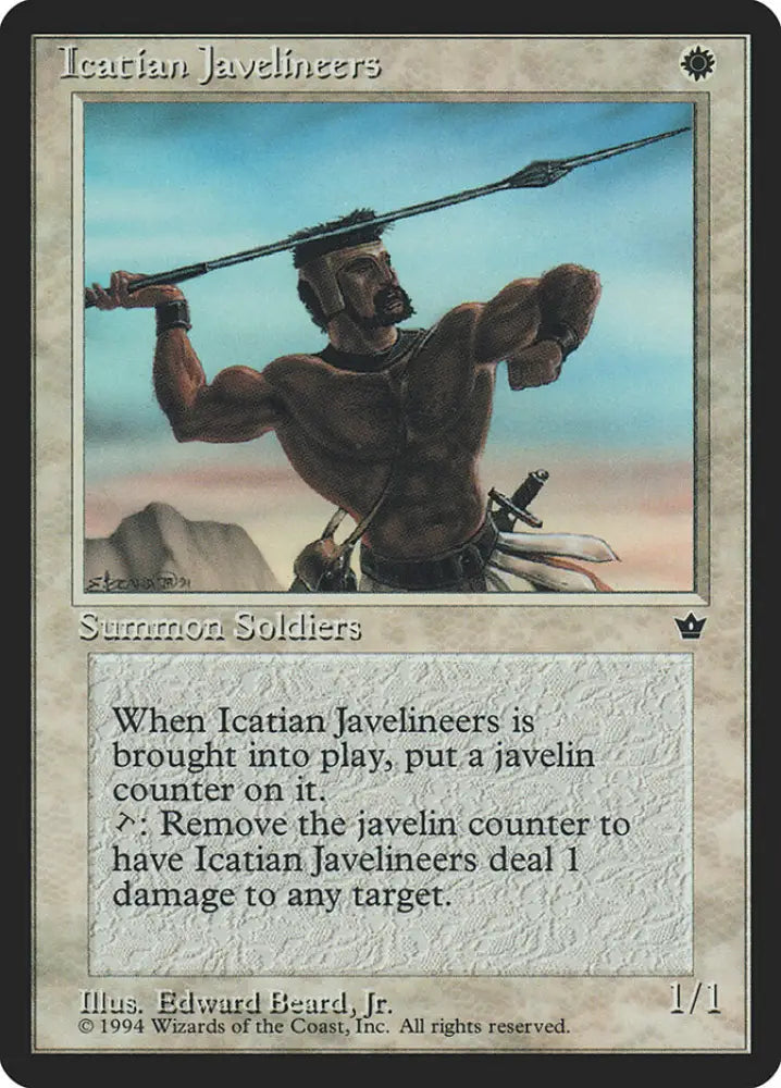 Icatian Javelineers (Edward P. Beard Jr.) [Fallen Empires] - MTG Single
