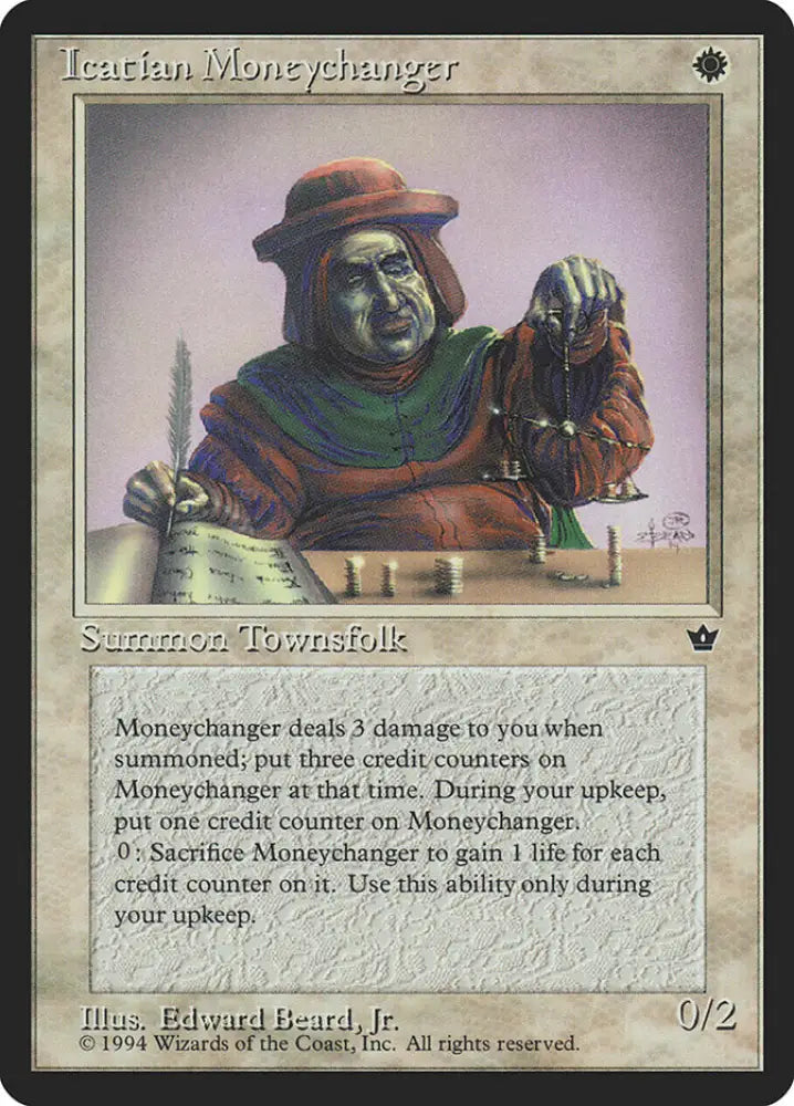 Icatian Moneychanger (Edward P. Beard Jr.) [Fallen Empires] - MTG Single