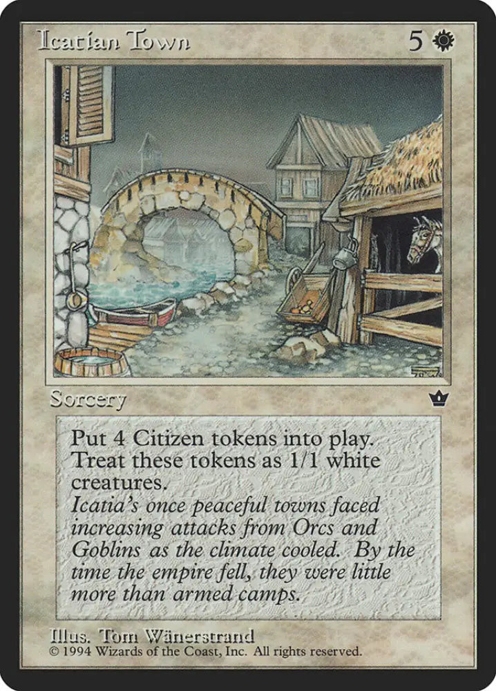 Icatian Town [Fallen Empires] - MTG Single