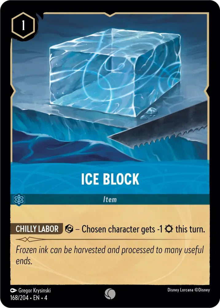 Ice Block (168/204) [Ursula’s Return] - Lorcana Single