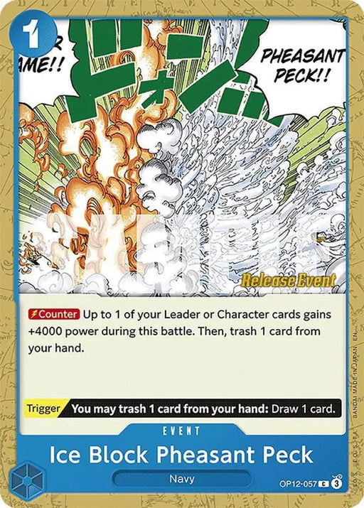 Ice Block Pheasant Peck (OP12-057) [Legacy of the Master Release Event Cards]
