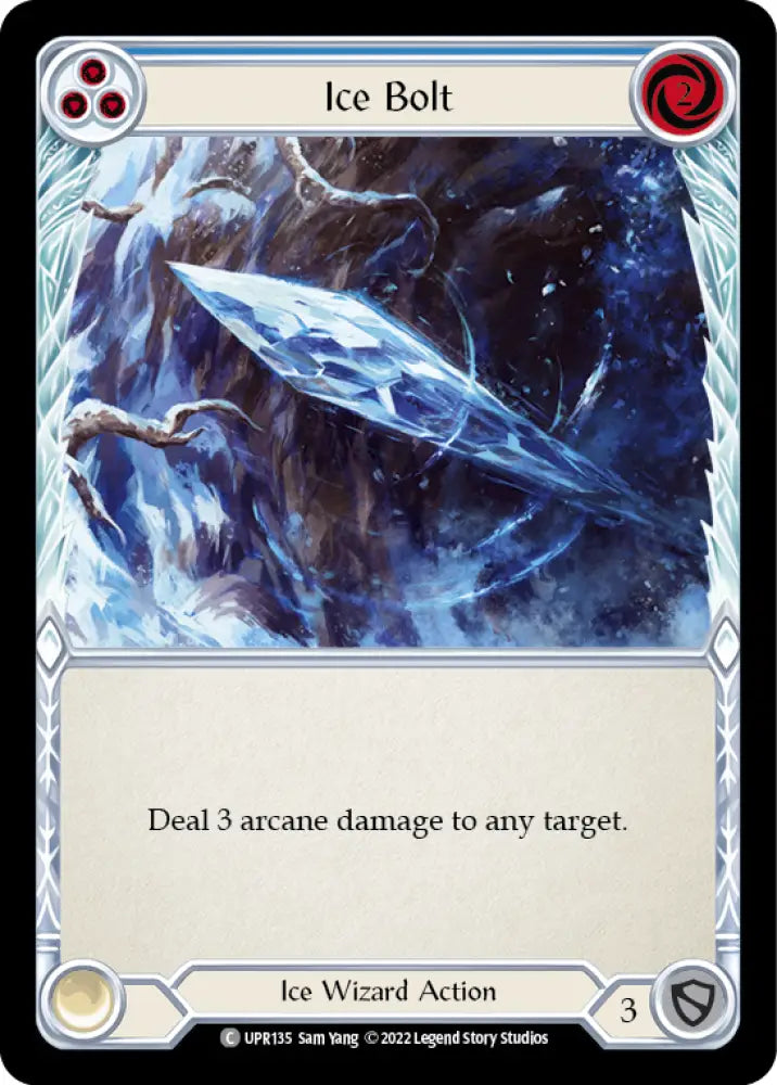Ice Bolt (Blue) [Uprising] Rainbow Foil - Flesh And Blood Single