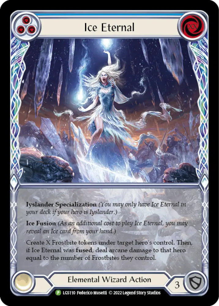 Ice Eternal [LGS110] (Promo) Rainbow Foil - Flesh And Blood Single
