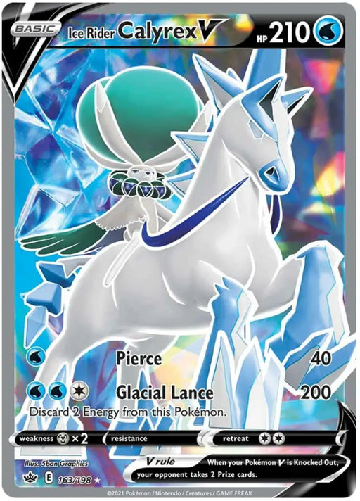 Ice Rider Calyrex V (163/198) [Sword & Shield: Chilling Reign] - Pokemon Single