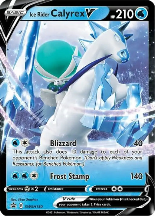 Ice Rider Calyrex V (SWSH130) [Sword & Shield: Black Star Promos] - Pokemon Single