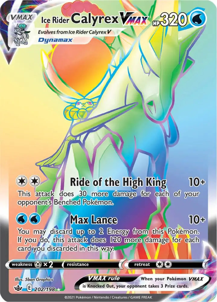 Ice Rider Calyrex VMAX (202/198) [Sword & Shield: Chilling Reign] - Pokemon Single