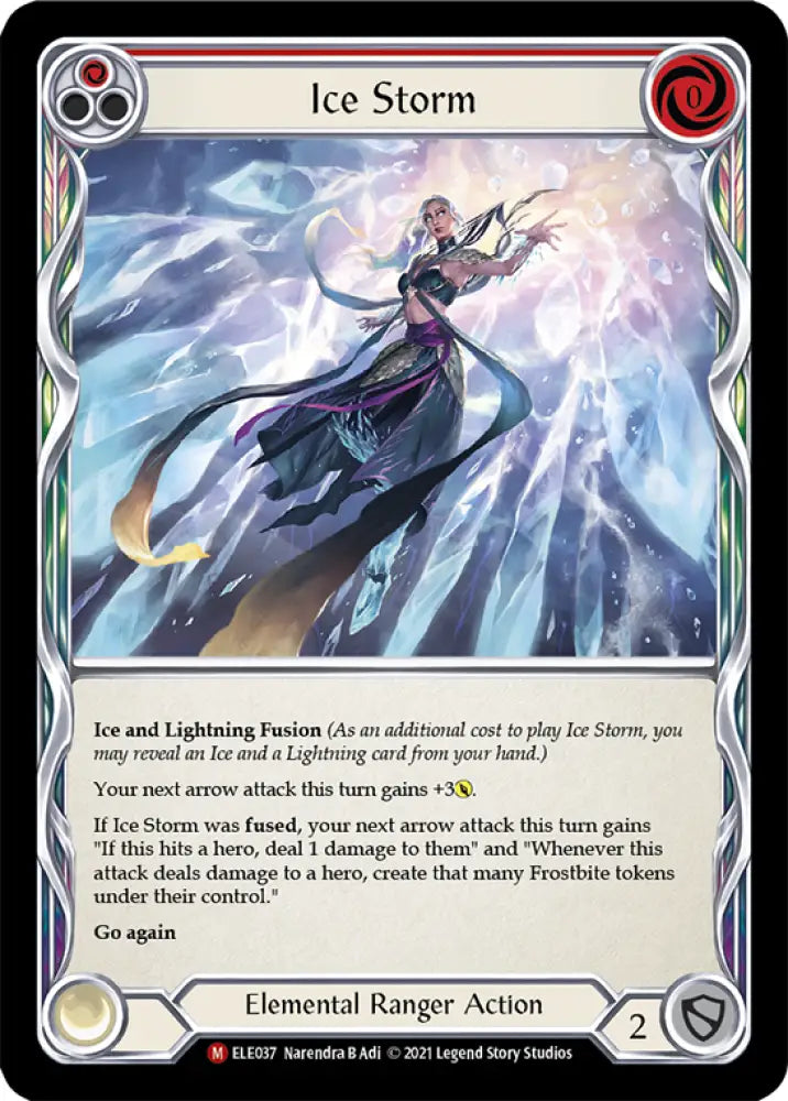 Ice Storm [Tales of Aria 1st Edition] 1st Edition Rainbow Foil - Flesh And Blood Single