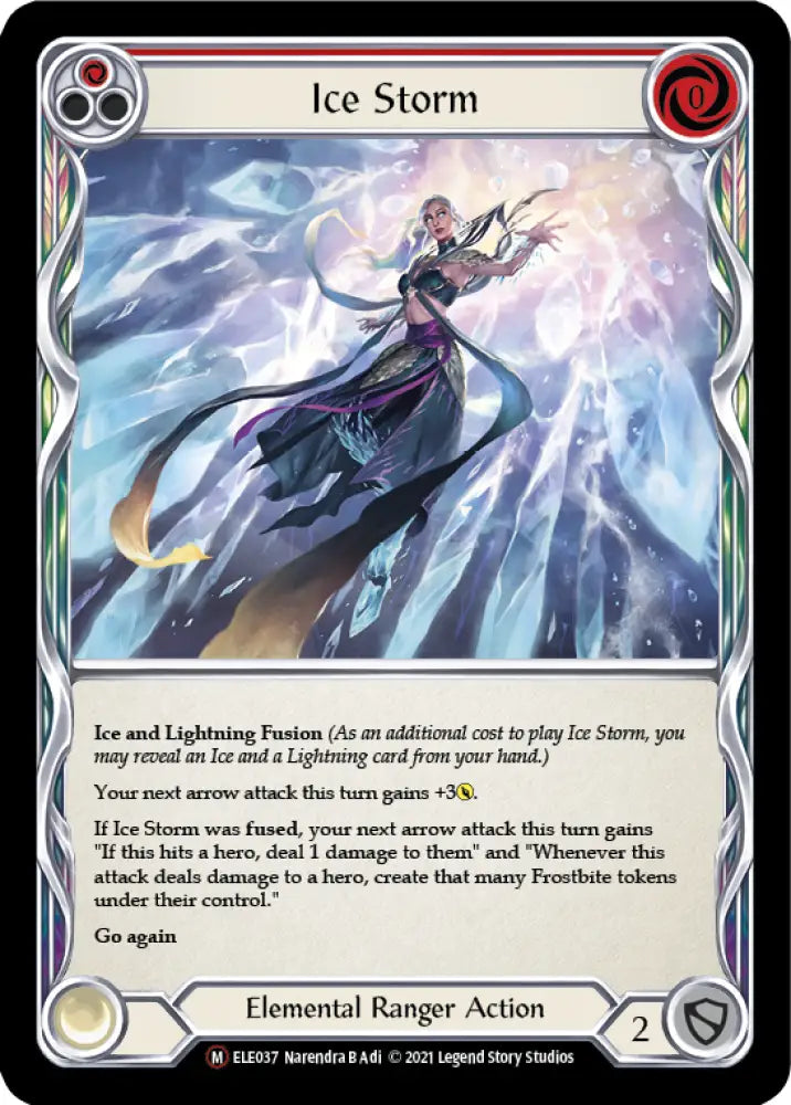 Ice Storm [Tales of Aria Unlimited] Unlimited Rainbow Foil - Flesh And Blood Single