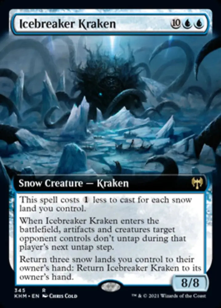 Icebreaker Kraken (Extended Art) [Kaldheim] - MTG Single