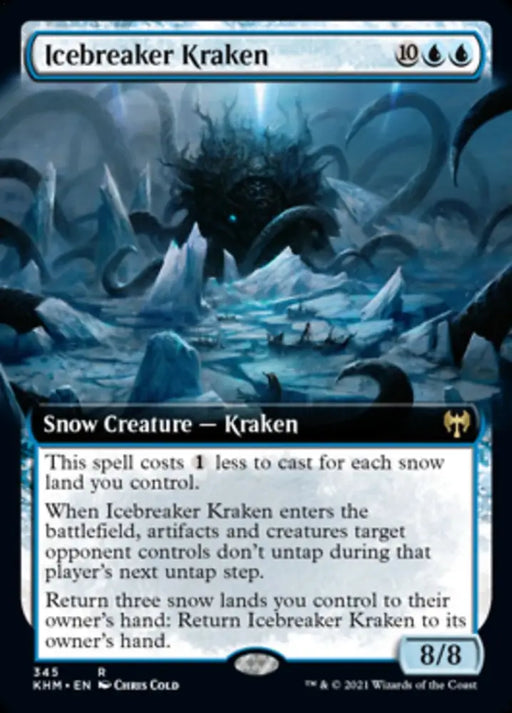 Icebreaker Kraken (Extended Art) [Kaldheim] - MTG Single