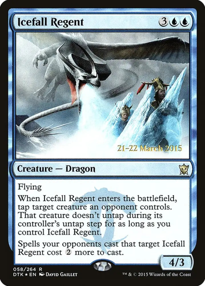 Icefall Regent [Dragons of Tarkir Prerelease Promos] - MTG Single
