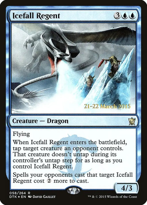 Icefall Regent [Dragons of Tarkir Prerelease Promos] - MTG Single