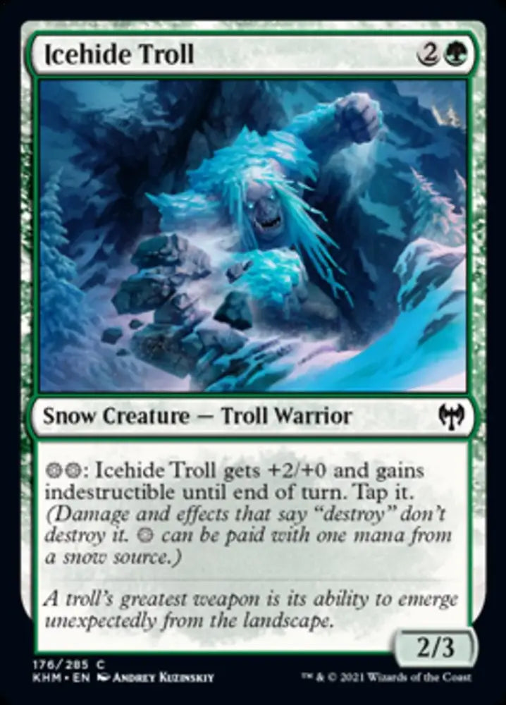 Icehide Troll [Kaldheim] - MTG Single