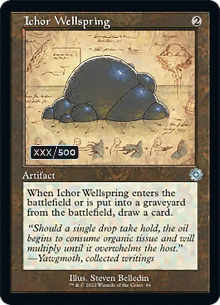 Ichor Wellspring (Retro Schematic) (Serialized) [The Brothers’ War Retro Artifacts] - MTG Single