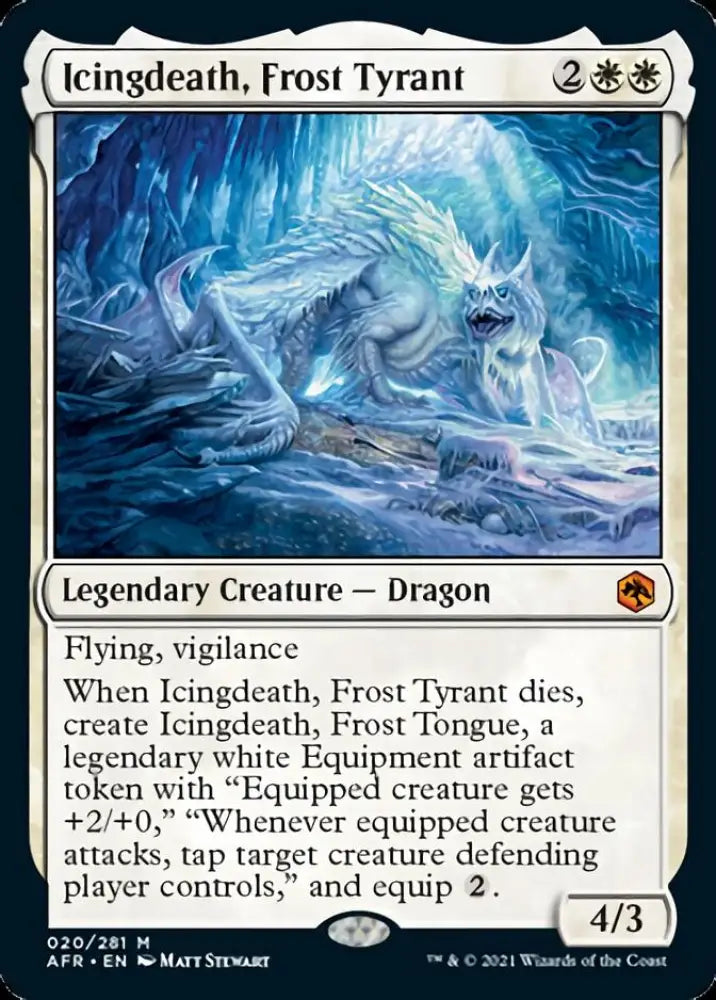 Icingdeath Frost Tyrant [Dungeons & Dragons: Adventures in the Forgotten Realms] - MTG Single