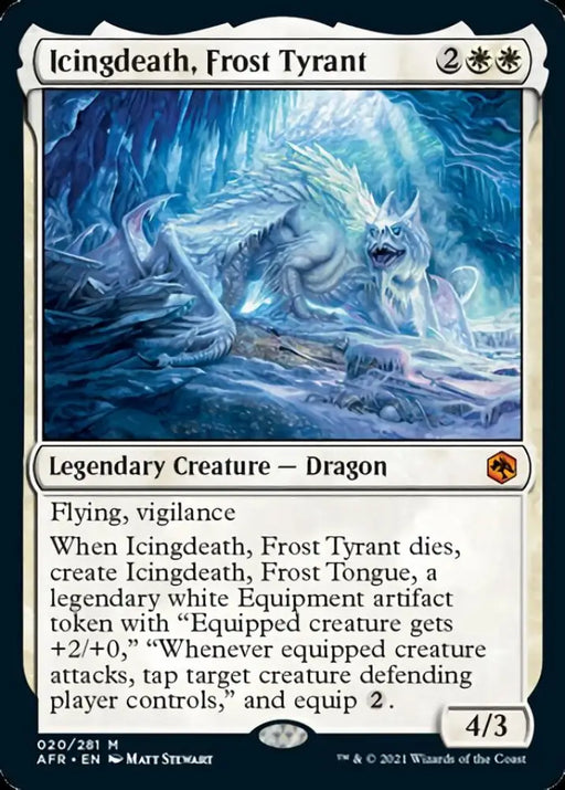 Icingdeath Frost Tyrant [Dungeons & Dragons: Adventures in the Forgotten Realms] - MTG Single