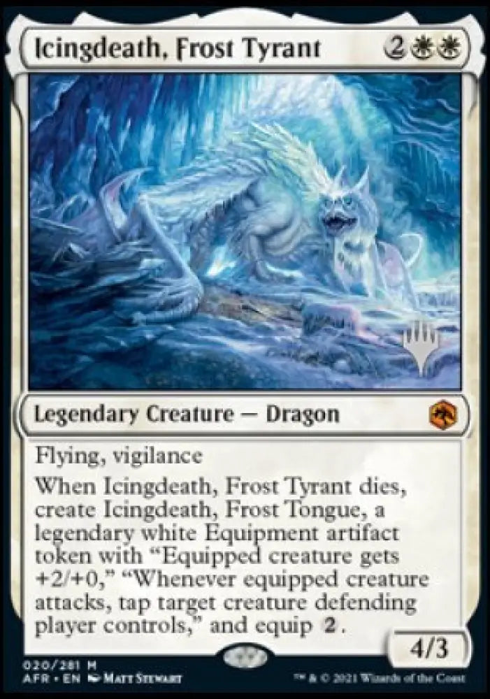 Icingdeath Frost Tyrant (Promo Pack) [Dungeons & Dragons: Adventures in the Forgotten Realms Promos] - MTG Single