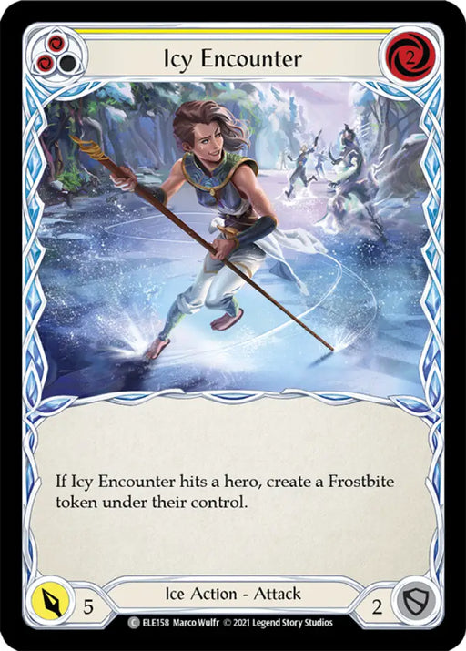 Icy Encounter (Yellow) [Tales of Aria 1st Edition] 1st Edition Normal - Flesh And Blood Single