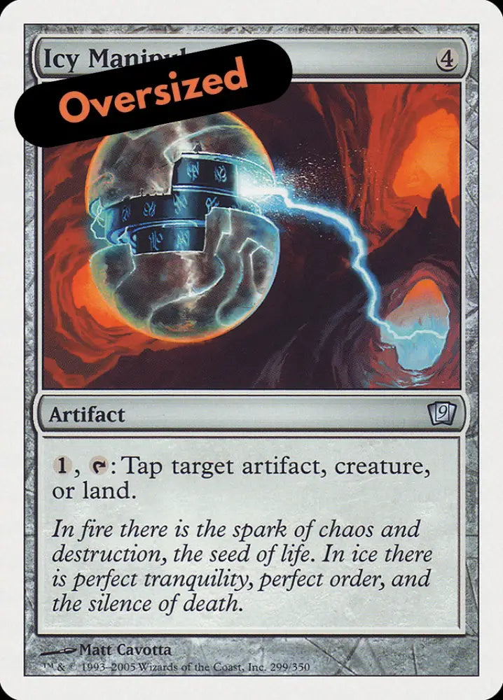 Icy Manipulator (9th Edition) [Oversize Cards] - MTG Single