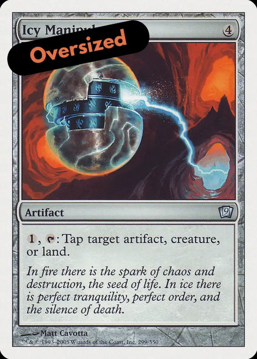 Icy Manipulator (9th Edition) [Oversize Cards] - MTG Single