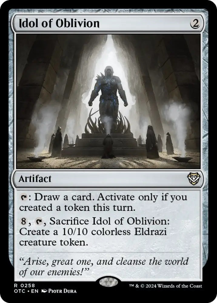 Idol of Oblivion [Outlaws of Thunder Junction Commander] - MTG Single