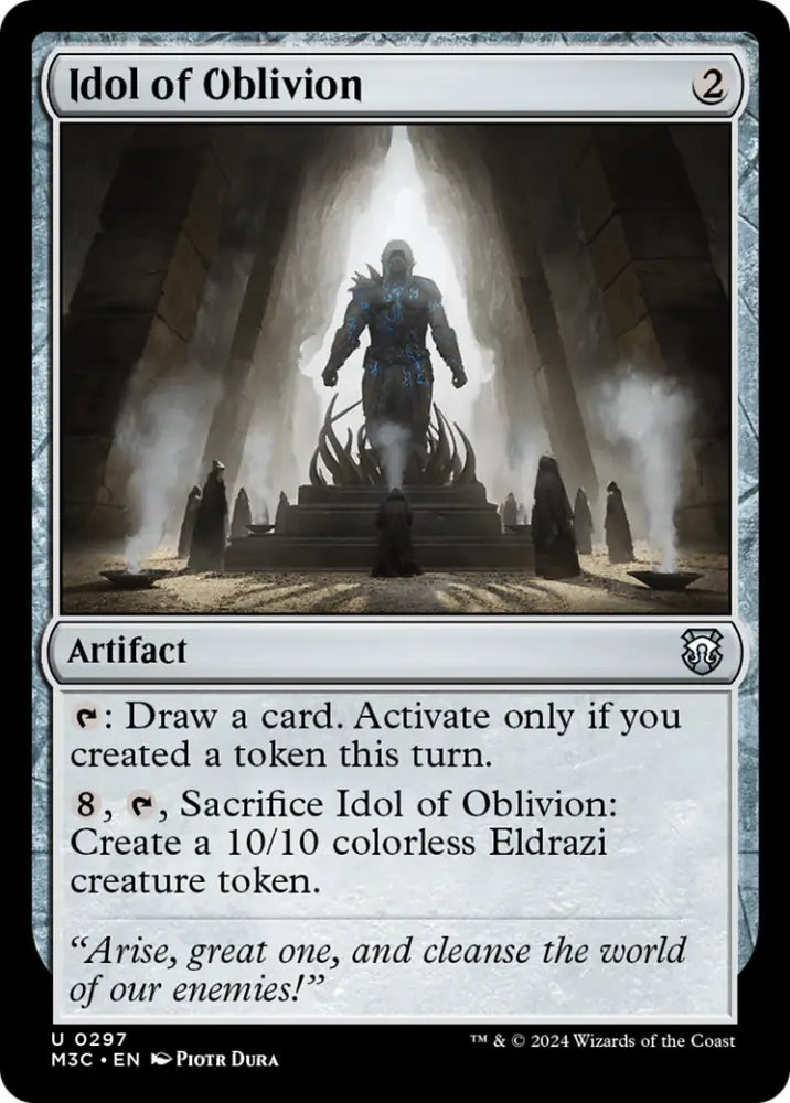Idol of Oblivion (Ripple Foil) [Modern Horizons 3 Commander] - MTG Single