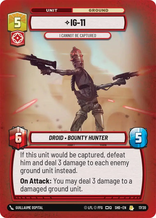 IG-11 - I Cannot Be Captured (17/20) [Shadows of the Galaxy: Weekly Play] - Star Wars: Unlimited Single