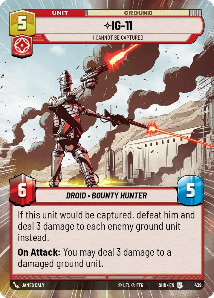 IG-11 - I Cannot Be Captured (Hyperspace) (439) [Shadows of the Galaxy] - Star Wars: Unlimited Single