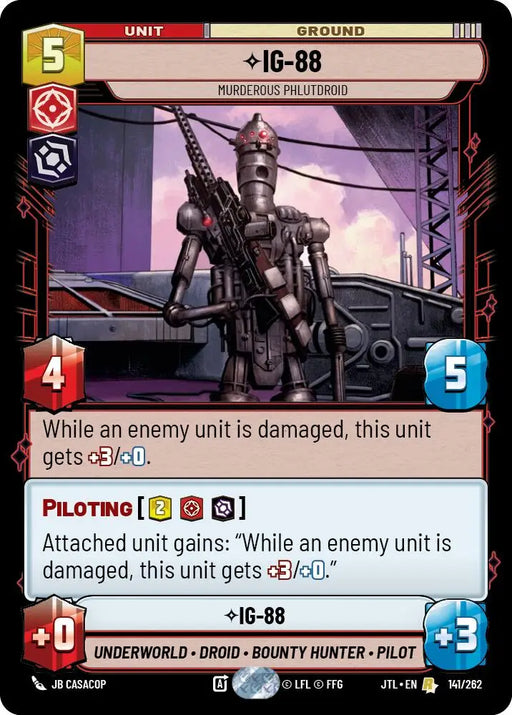 IG-88 - Murderous Phlutdroid (141/262) [Jump to Lightspeed] - Star Wars: Unlimited Single