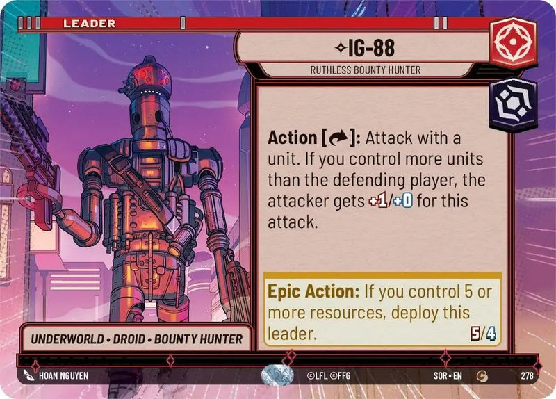 IG-88 - Ruthless Bounty Hunter (Hyperspace) (278) [Spark of Rebellion] - Star Wars: Unlimited Single