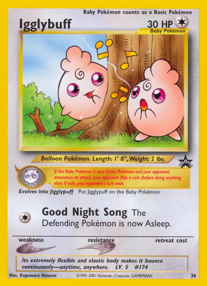 Igglybuff (36) [Wizards of the Coast: Black Star Promos] - Pokemon Single