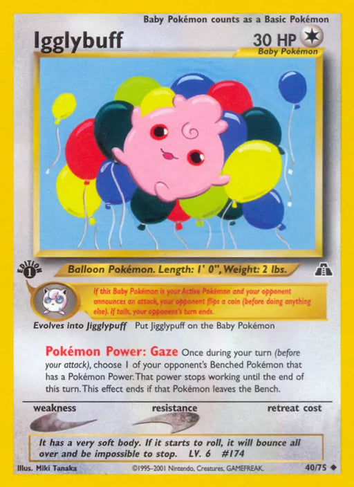 Igglybuff (40/75) [Neo Discovery 1st Edition] - Pokemon Single