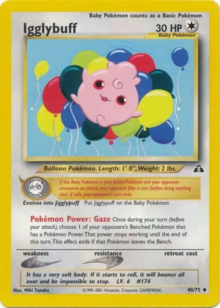 Igglybuff (40/75) [Neo Discovery Unlimited] - Pokemon Single