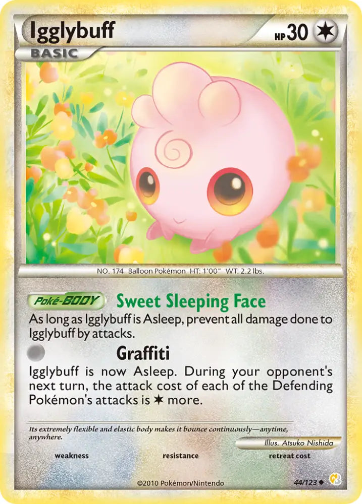 Igglybuff (44/123) [HeartGold & SoulSilver: Base Set] - Pokemon Single
