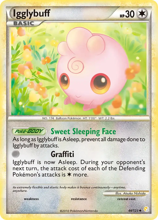 Igglybuff (44/123) [HeartGold & SoulSilver: Base Set] - Pokemon Single
