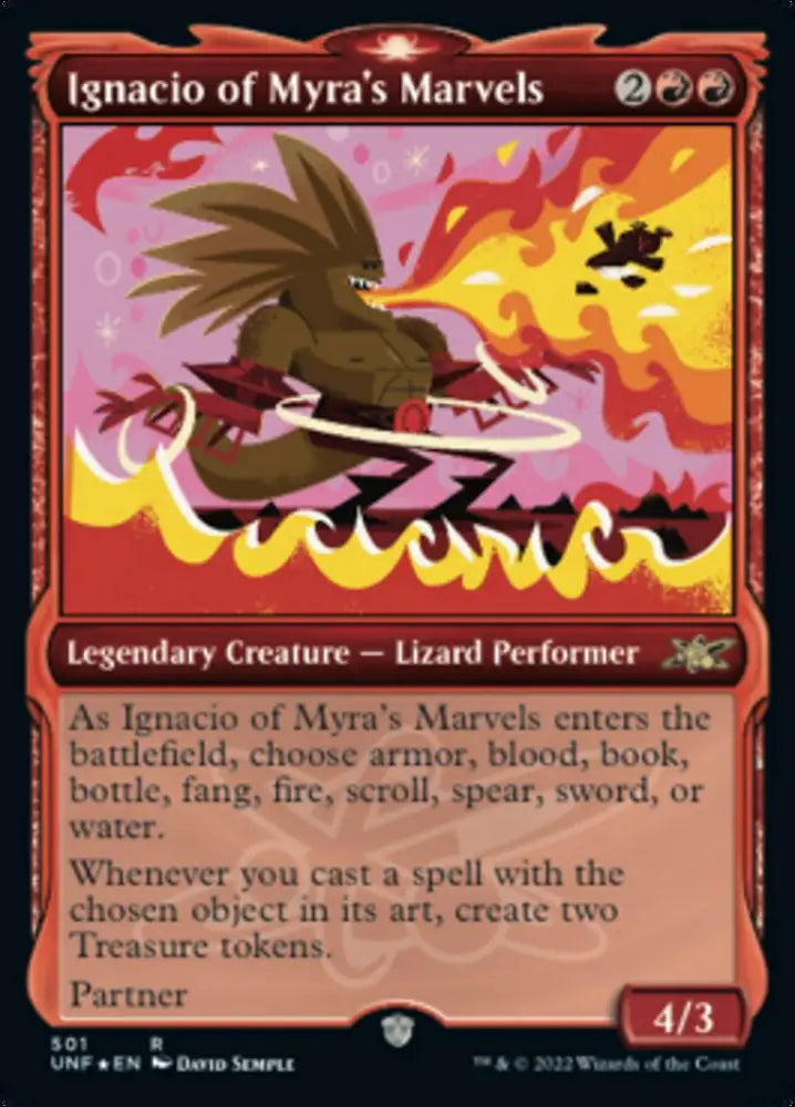 Ignacio of Myra’s Marvels (Showcase) (Galaxy Foil) [Unfinity] - MTG Single