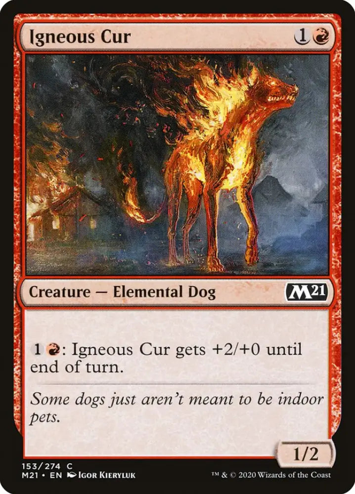 Igneous Cur [Core Set 2021] - MTG Single